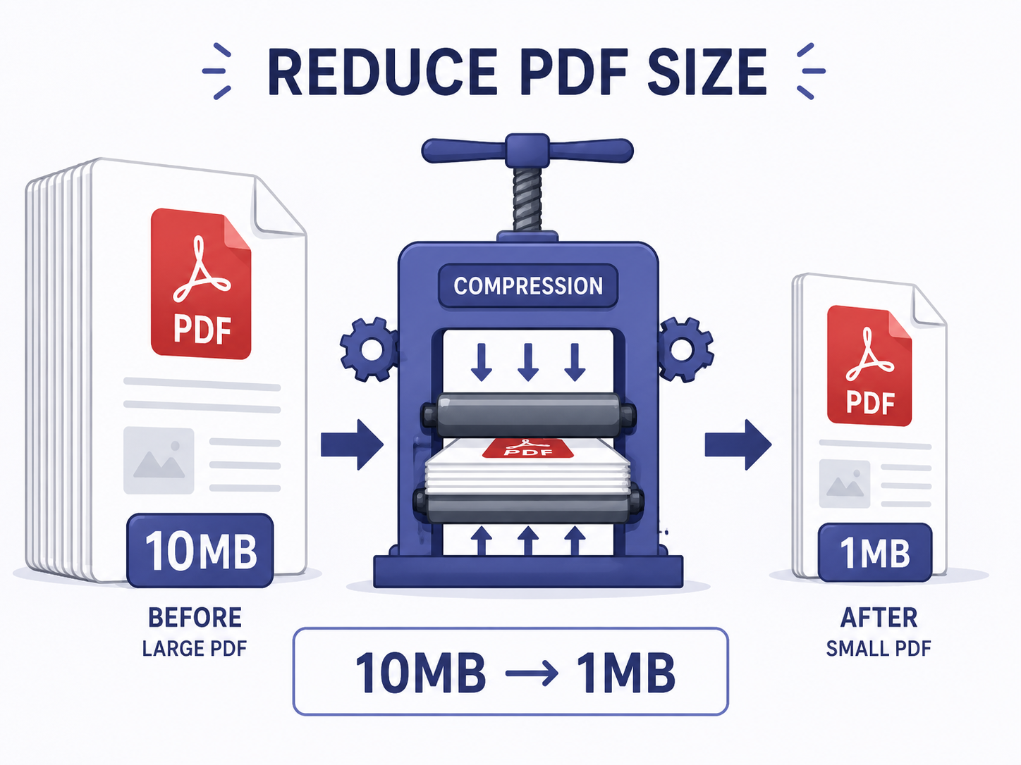PDF compression illustration