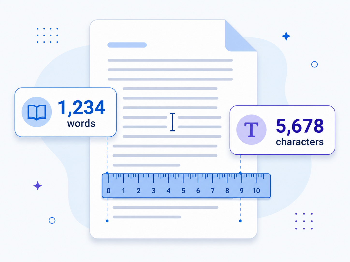 Word counting illustration